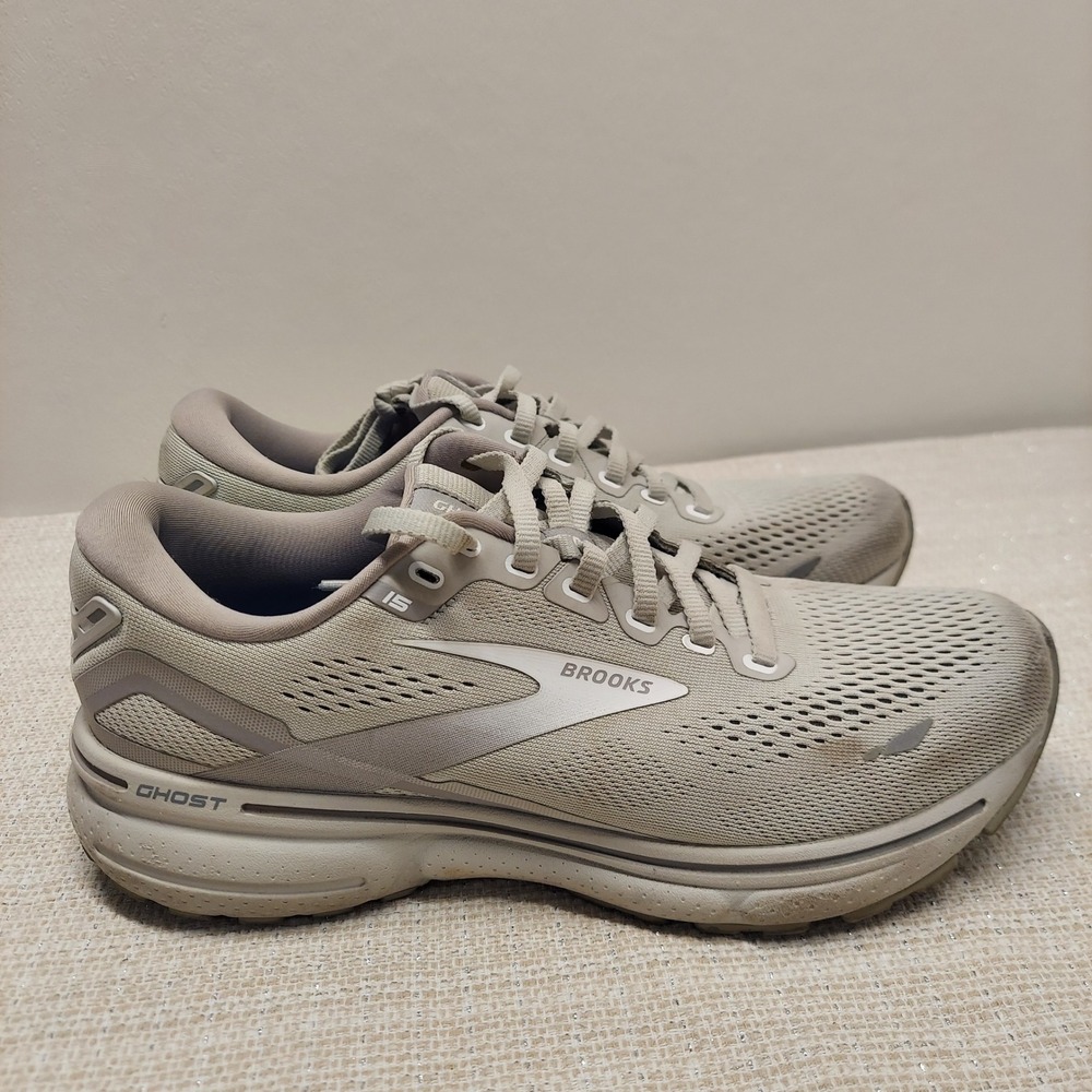 Brooks Ghost 15 Running Shoes Womens 8.5 B Medium Grey 1203801B112